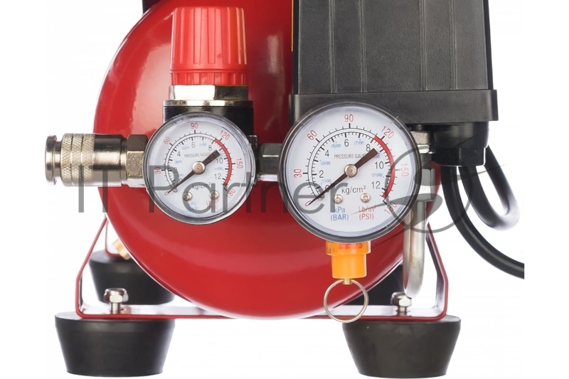 Компрессор поршневой Elitech КПБ 190/6 безмасляный 180л/мин 6л 1100Вт красный