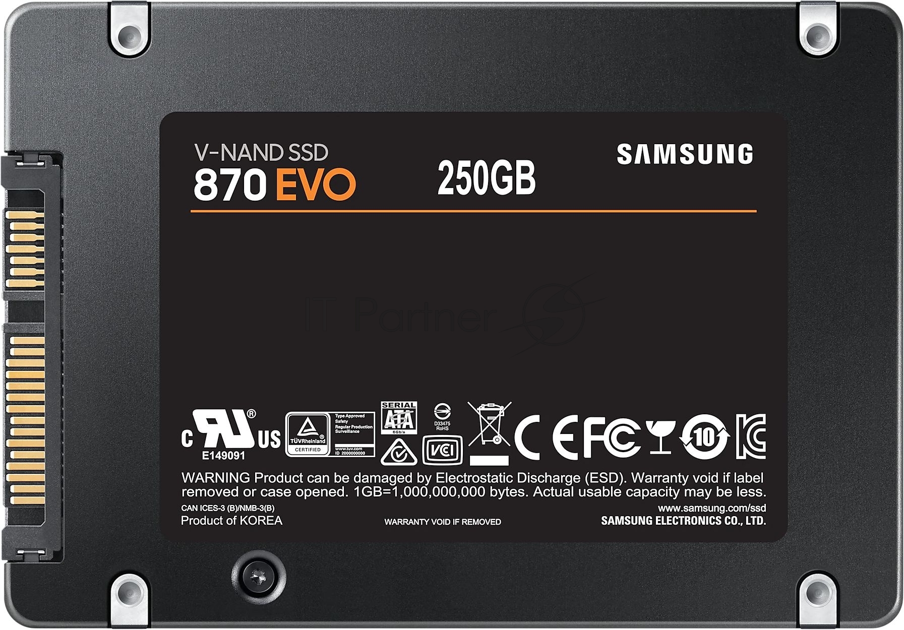 Накопитель SSD Samsung 250Gb 870 EVO MZ-77E250B/EU/CN