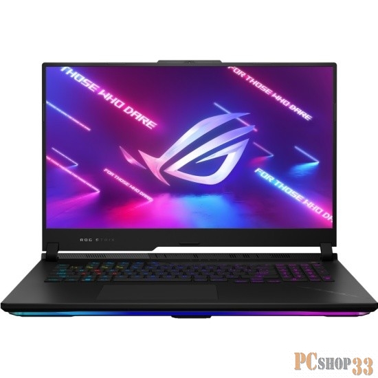 Ноутбук ASUS ROG Strix SCAR 17 G733PZ-LL073 17.3(2560x1440 (матовый, 240Hz, 3ms) IPS)/AMD Ryzen 9 7945HX(2.5Ghz)/32768Mb/1024PCI GeForce RTX4080(12288Mb)/BT/WiFi/90WHr 1y/3kg/Off Black/DOS