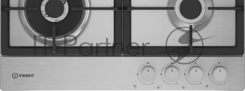 Газовая варочная поверхность Indesit THPM 642 W/IX/I нержавеющая сталь