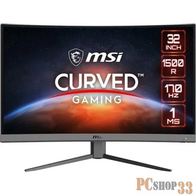 Монитор MSI 31.5 G32C4 E2 черный VA LED 1ms 16:9 HDMI матовая 250cd 178гр/178гр 1920x1080 170Hz FreeSync DP FHD 6.2кг