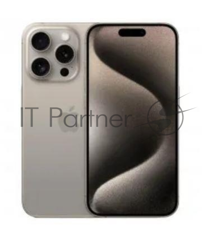 Смартфон Apple A3104 iPhone 15 Pro 256Gb титан моноблок 3G 4G 2Sim 6.1 iOS 17 802.11 a/b/g/n/ac/ax NFC GPS