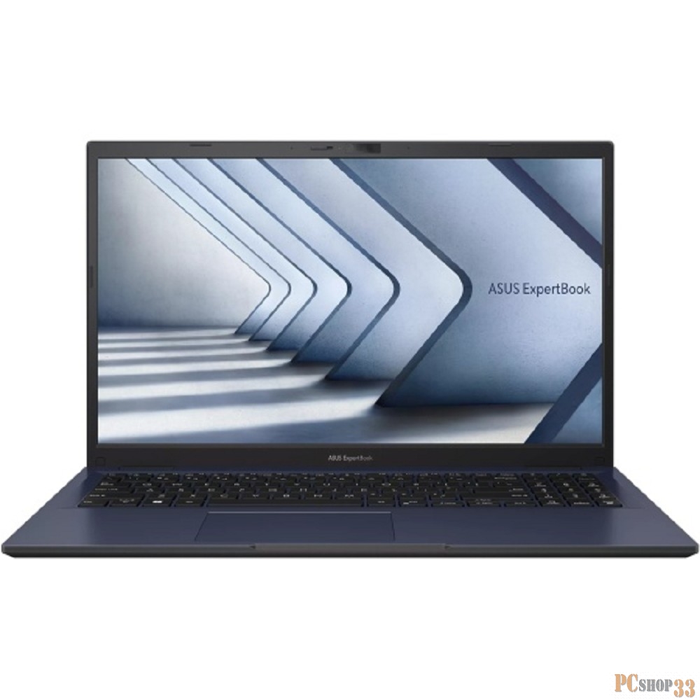 Ноутбук Asus ExpertBook B1 B1502CVA-BQ0548 Core i5 1335U 8Gb SSD512Gb Intel UHD Graphics 15.6 IPS FHD (1920x1080) noOS black WiFi BT Cam (90NX06X1-M00LH0)