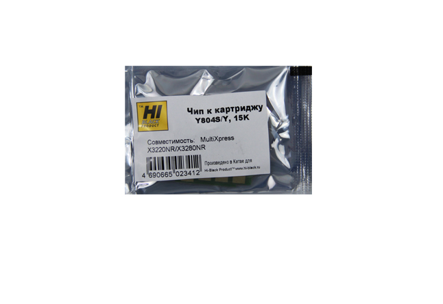 Чип Hi-Black к картриджу Samsung MultiXpress X3220NR/X3280NR (CLT-Y804S), Y, 15K