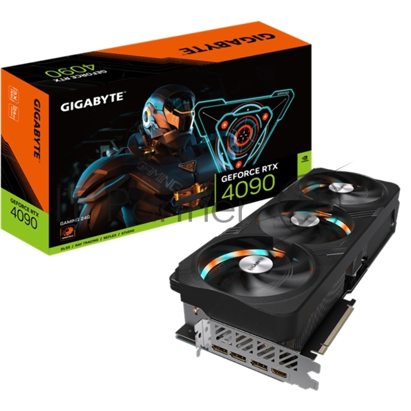 Видеокарта Gigabyte GV-N4090GAMING OC-24GD (rev.1.0/1.1) NVIDIA GeForce RTX 4090 24576Mb 384 GDDR6X 1755/19500 HDMIx2 DPx3 HDCP Ret