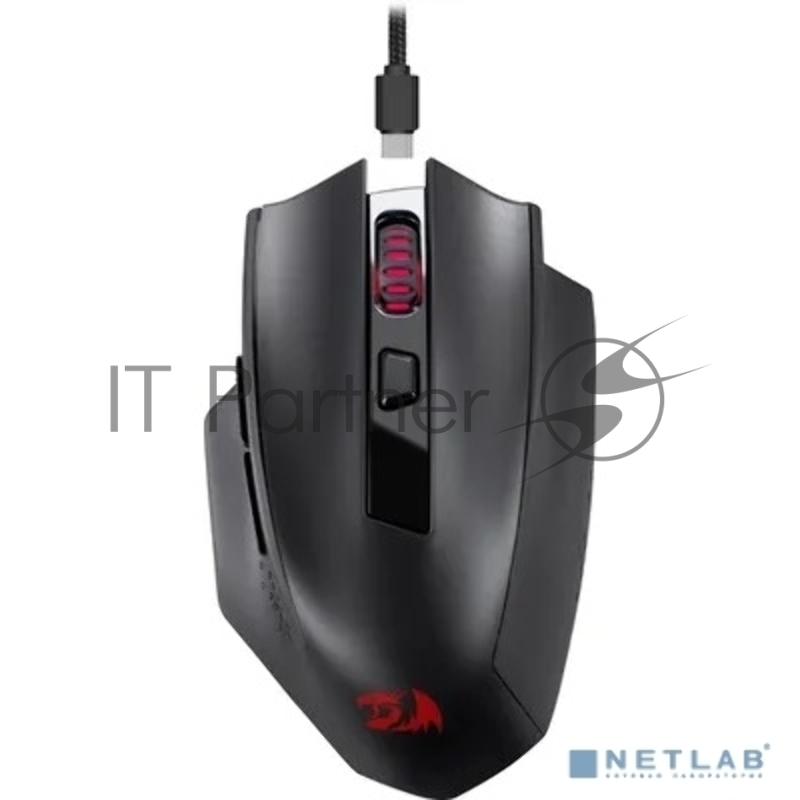 Мышка REDRAGON USB GAMING WRL WOKI BLACK 71523