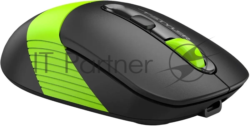 Мышь A4Tech Fstyler FG10CS Air черный/зеленый оптическая (2000dpi) silent беспроводная USB для ноутбука (4but)