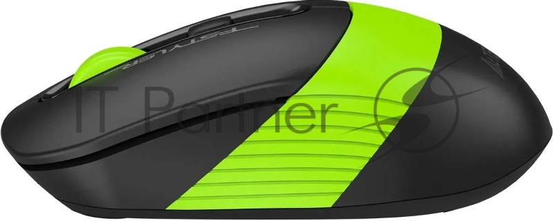 Мышь A4Tech Fstyler FG10CS Air черный/зеленый оптическая (2000dpi) silent беспроводная USB для ноутбука (4but)