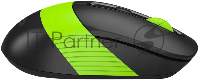 Мышь A4Tech Fstyler FG10CS Air черный/зеленый оптическая (2000dpi) silent беспроводная USB для ноутбука (4but)