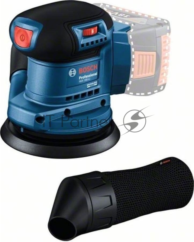 Эксцентриковая шлифмашина Bosch GEX 185-Li без АКБ и ЗУ D125мм аккум. (06013A5020)