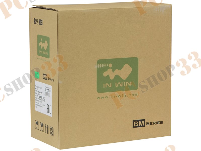Корпус Desktop IN-WIN IW-BM677U3, mini-ITX, черный (160Вт)