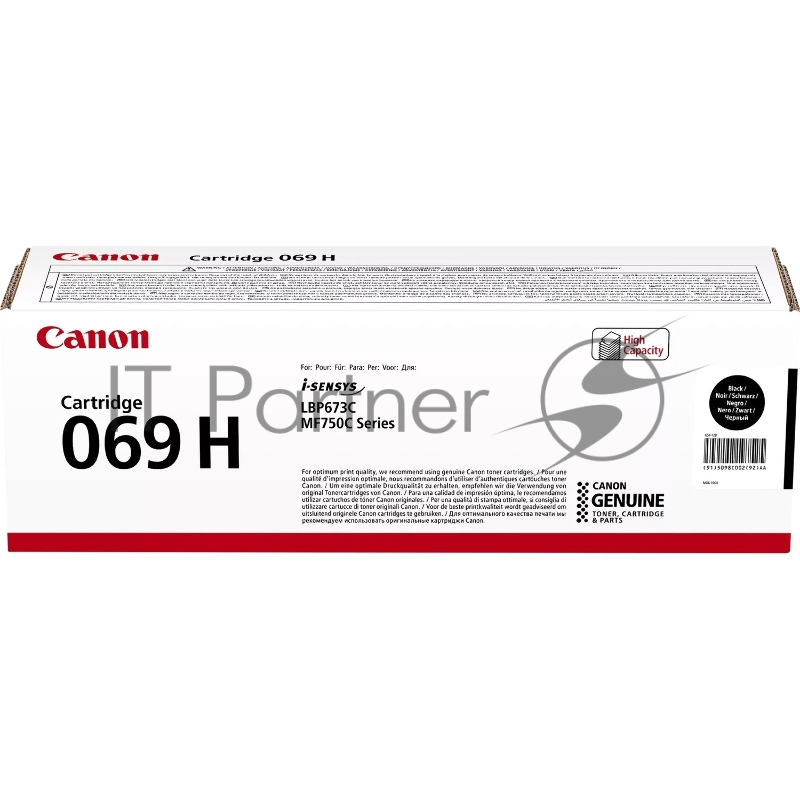 Картридж лазерный Canon 069HBK 5098C002/004 черный (7600стр.) для Canon MF752Cdw/MF754Cdw, LBP673Cdw