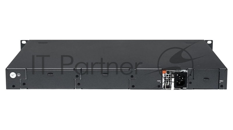 Управляемый стекируемый коммутатор уровня L3, 16 портов 100/1000 BASE-X SFP, 8 портов 10GbE SFP+, 8 портов-комбо 1000 BASE-T/SFP, 4K VLAN, 64K MAC адресов, 1 порт USB 2.0, консольный порт, порт управления MGMT, 2 встроенных блока охлаждения, 2 сменны