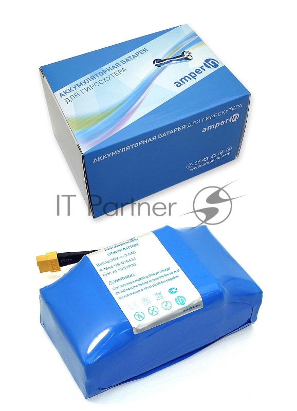 Аккумулятор Amperin 10S2P для гироскутера 36V 3.0Ah Li-ion