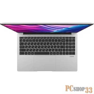 Ноутбук Digma EVE P5416 Pentium Silver N5030 4Gb SSD128Gb Intel UHD Graphics 600 15.6 FHD (1920x1080) Windows 11 Professional silver WiFi BT Cam 5000mAh (DN15N5-4BXW01)