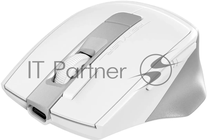 Мышь A4Tech Fstyler FB45CS Air белый/серебристый оптическая (2000dpi) silent беспроводная BT/Radio USB (7but)