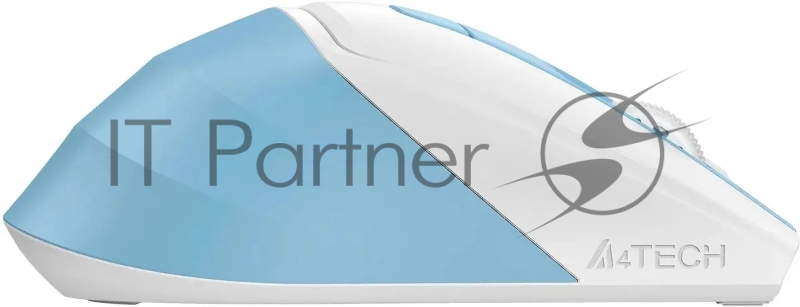 Мышь A4Tech Fstyler FG45CS Air голубой/белый оптическая (2000dpi) silent беспроводная USB для ноутбука (7but)