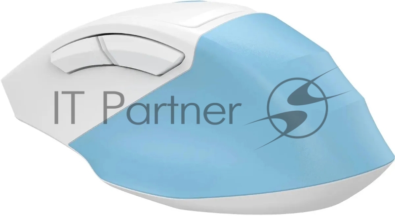 Мышь A4Tech Fstyler FG45CS Air голубой/белый оптическая (2000dpi) silent беспроводная USB для ноутбука (7but)