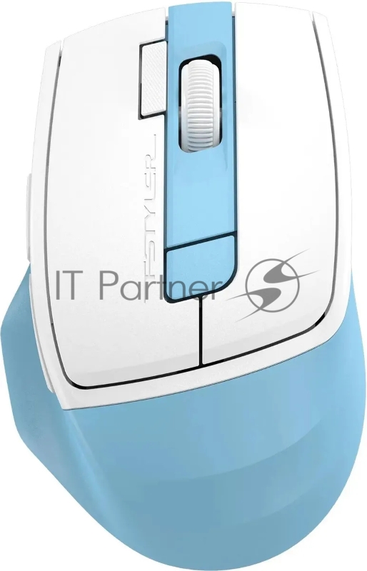Мышь A4Tech Fstyler FG45CS Air голубой/белый оптическая (2000dpi) silent беспроводная USB для ноутбука (7but)