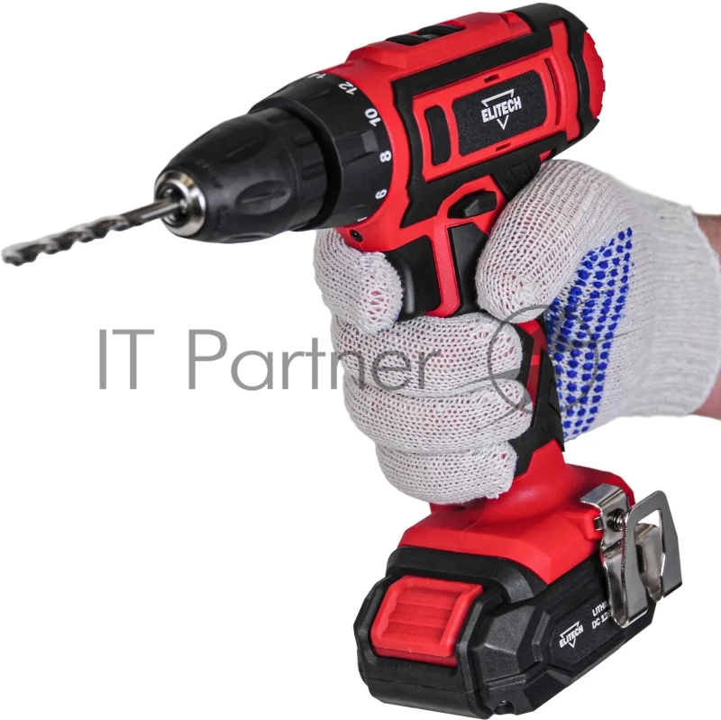 Дрель-шуруповерт Elitech ДА 122СЛ аккум. патрон:быстрозажимной (кейс в комплекте) (E2201.015.01)