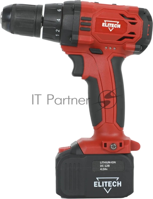 Дрель-шуруповерт Elitech ДА 12СЛ2 (Е2201.004.02) аккум. патрон:быстрозажимной (кейс в комплекте) (191612)