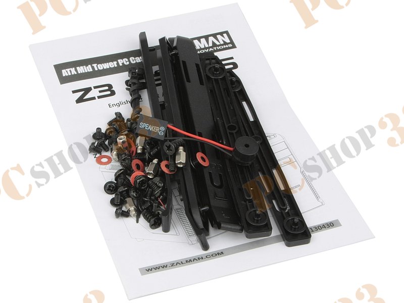 Корпус Miditower Zalman Z3 Plus White, ATX, бело-черный (без БП)