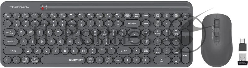 Клавиатура + мышь A4Tech Fstyler FG3300 Air клав:серый мышь:серый USB беспроводная slim Multimedia