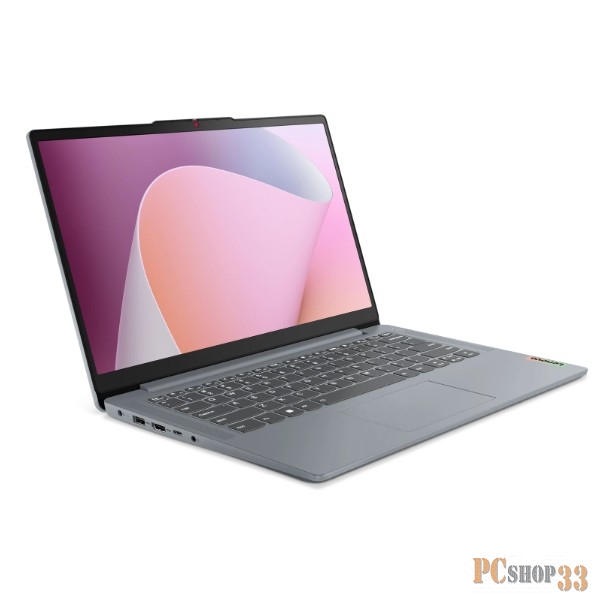 Ноутбук LENOVO IdeaPad 3 Slim 14ABR8 14 1920x1080/AMD Ryzen 7 7730U/RAM 8Гб/SSD 512Гб/AMD Radeon Graphics/ENG|RUS/DOS/серый/1.37 кг 82XL005NPS