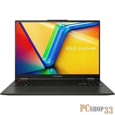 Ноутбук Asus Vivobook S 16 Flip TP3604VA-MC189 Core i5 13500H 16Gb SSD512Gb Intel Iris Xe graphics 16 IPS Touch WUXGA (1920x1200) noOS black WiFi BT Cam (90NB1051-M00780)