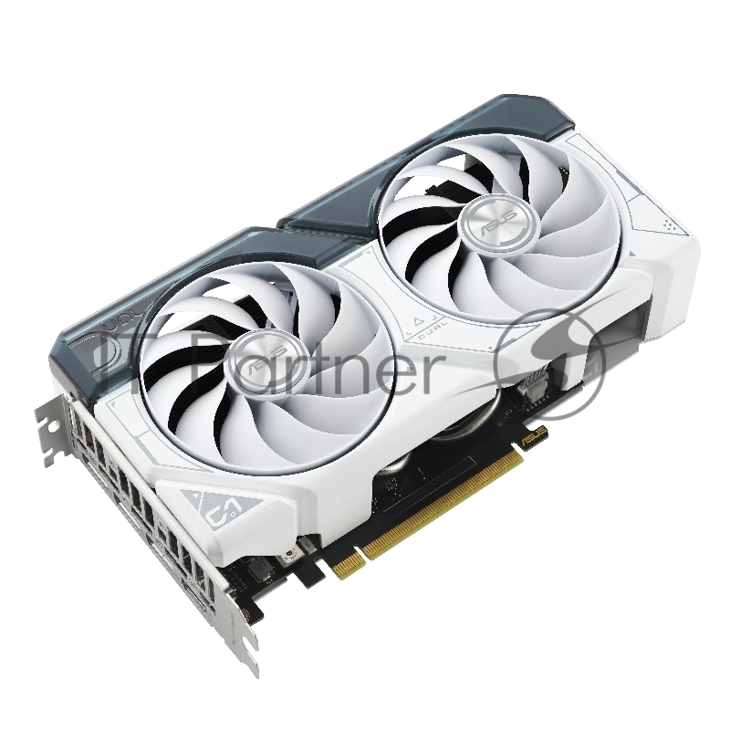 Видеокарта Asus PCI-E 4.0 DUAL-RTX4060-O8G-WHITE NVIDIA GeForce RTX 4060 8192Mb 128 GDDR6 2505/17000 HDMIx1 DPx3 HDCP Ret