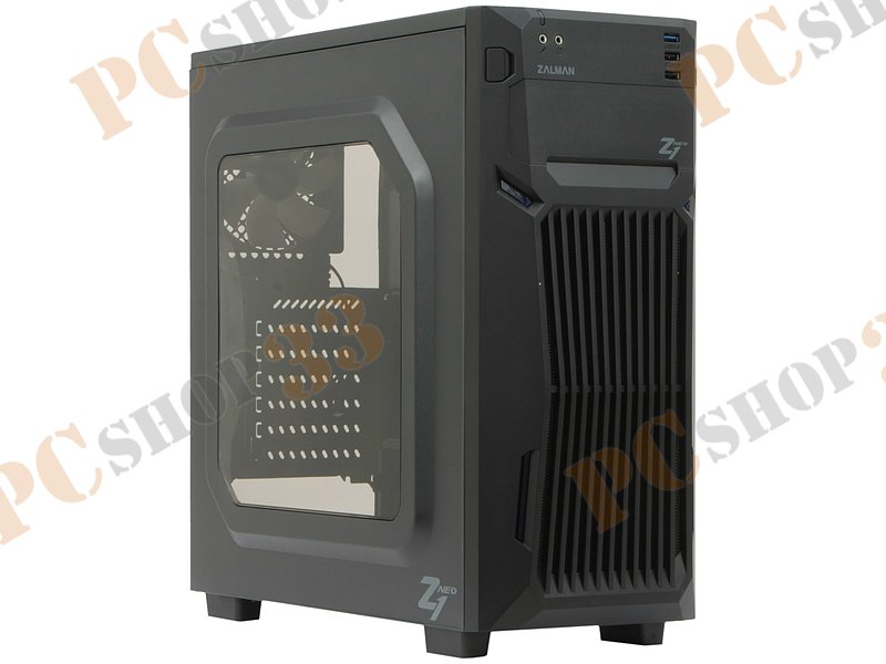 Корпус Miditower Zalman Z1 Neo, ATX, черный (без БП)