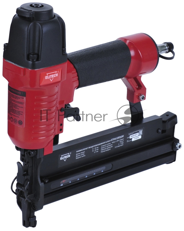 Пистолет гвоздескобозабивной Elitech 0704.030100 красный/черный