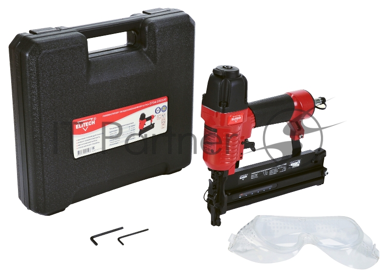 Пистолет гвоздескобозабивной Elitech 0704.030100 красный/черный