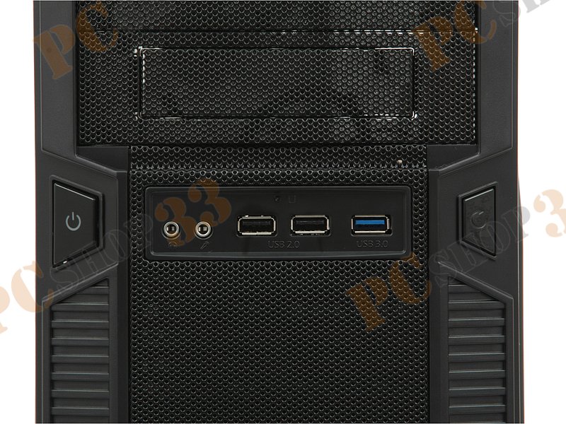Корпус Miditower Zalman Z1, ATX, черный (без БП)