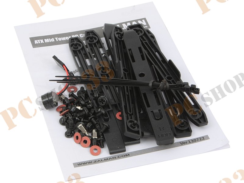 Корпус Miditower Zalman Z1, ATX, черный (без БП)