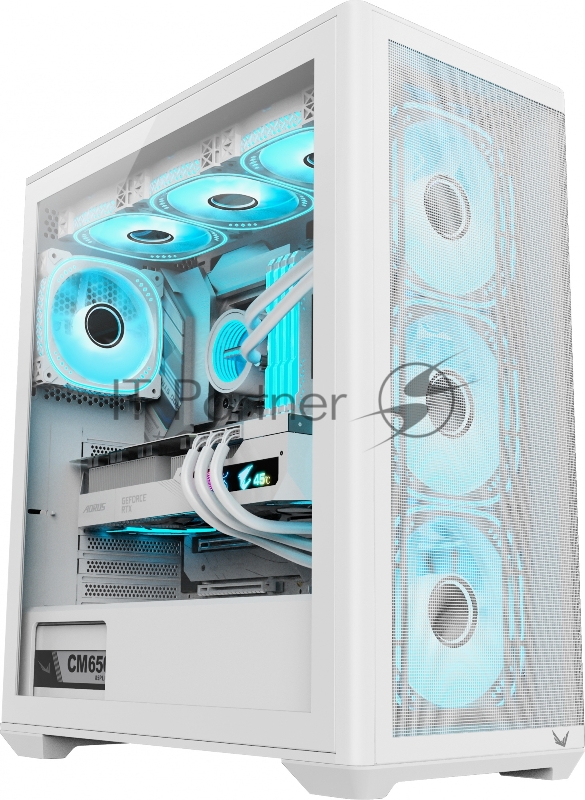 Корпус Formula Air Power G5 Plus белый без БП ATX 1x120mm 2xUSB2.0 1xUSB3.1 audio bott PSU