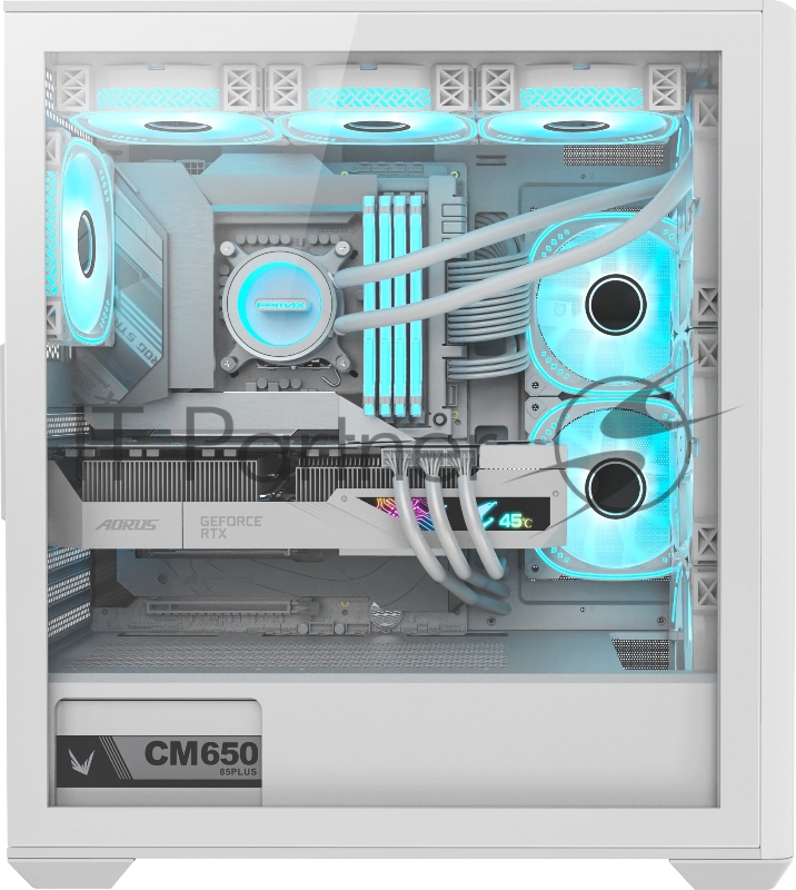 Корпус Formula Air Power G5 Plus белый без БП ATX 1x120mm 2xUSB2.0 1xUSB3.1 audio bott PSU