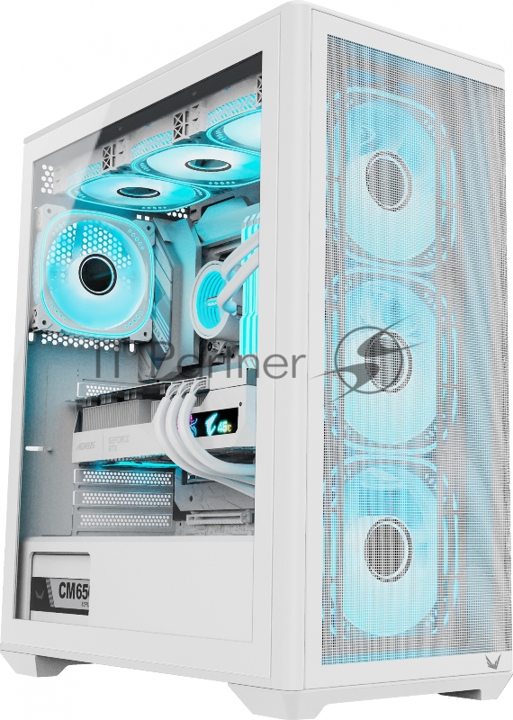 Корпус Formula Air Power G5 Plus белый без БП ATX 1x120mm 2xUSB2.0 1xUSB3.1 audio bott PSU