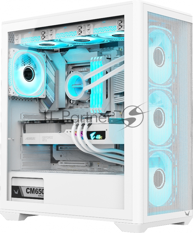 Корпус Formula Air Power G5 Plus белый без БП ATX 1x120mm 2xUSB2.0 1xUSB3.1 audio bott PSU