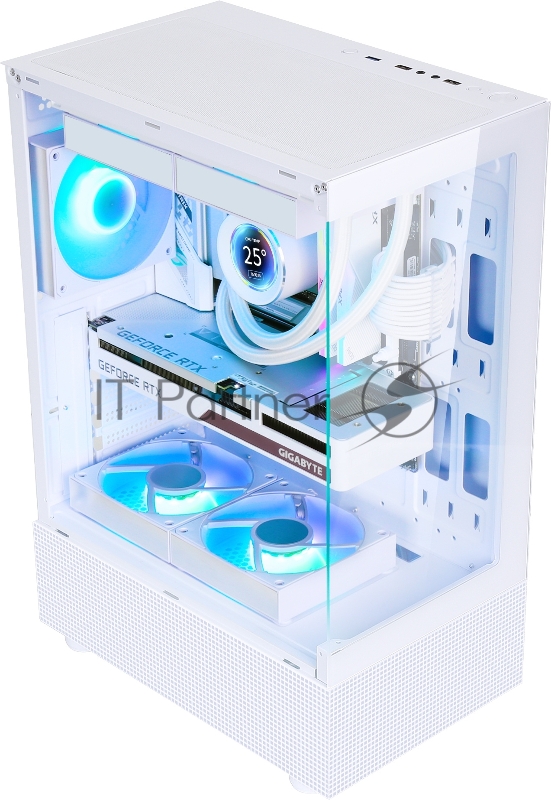 Корпус Formula Crystal Z1 белый без БП ATX 2xUSB2.0 1xUSB3.0 audio bott PSU