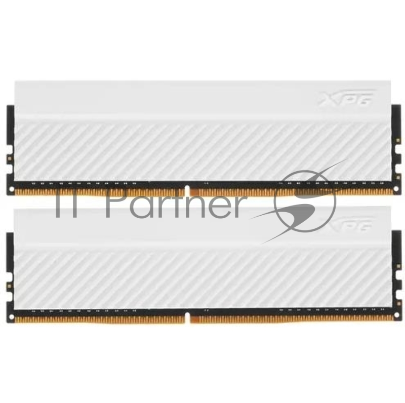 Модуль памяти ADATA XPG Gammix D45 Gaming DDR4 Общий объём памяти 32Гб Module capacity 16Гб Количество 2 3600 МГц Радиатор Множитель частоты шины 18 1.4 В белый AX4U360016G18I-DCWHD45