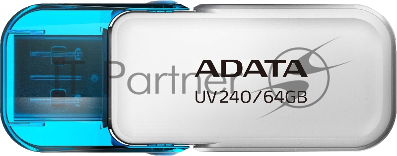 Флэш-накопитель ADATA 64GB AUV240-64G-RWH WHITE