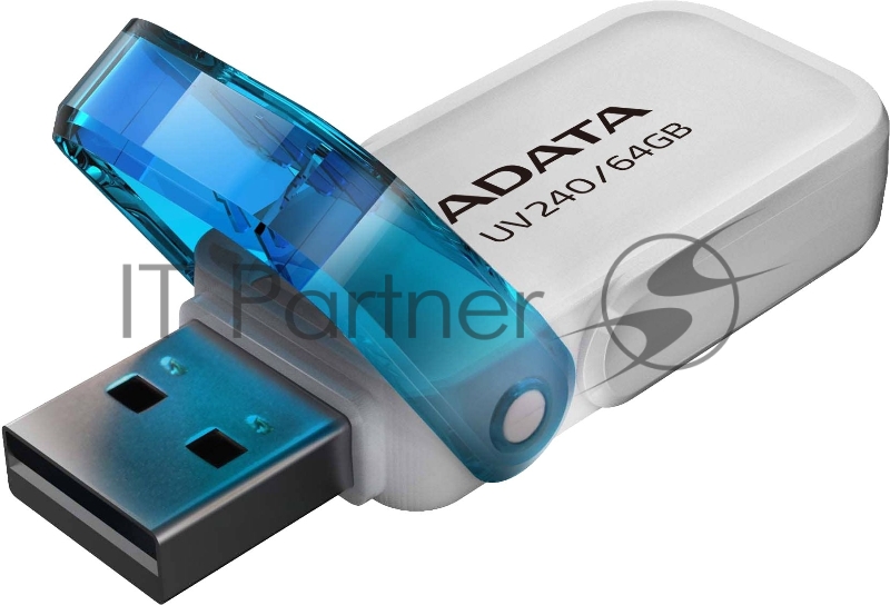 Флэш-накопитель ADATA 64GB AUV240-64G-RWH WHITE