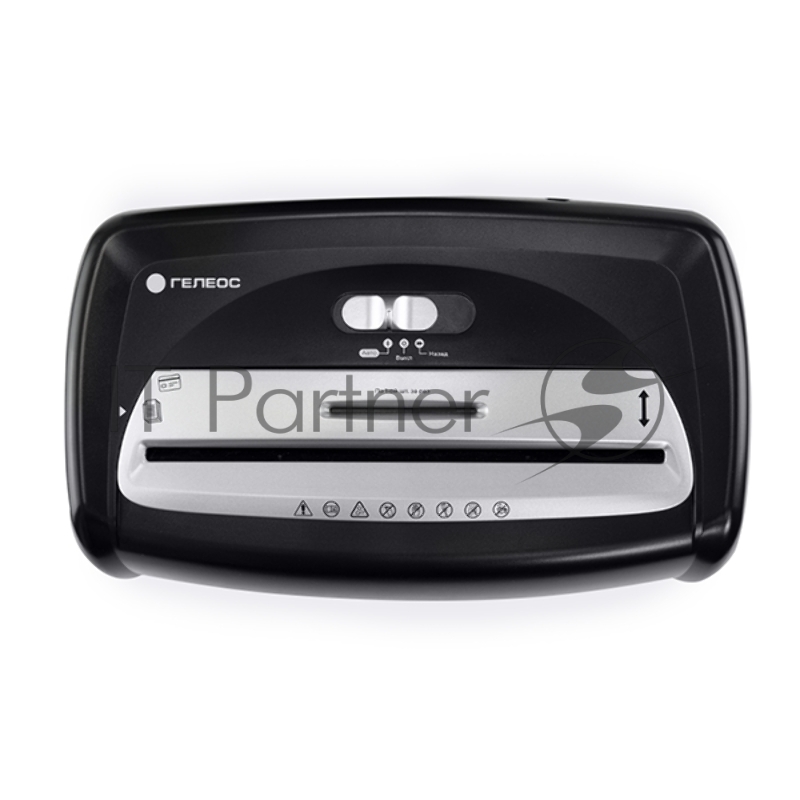 Шредер Heleos УД15-2 черный/серебристый (секр.Р-2) ленты 12лист. 15лтр. скобы пл.карты