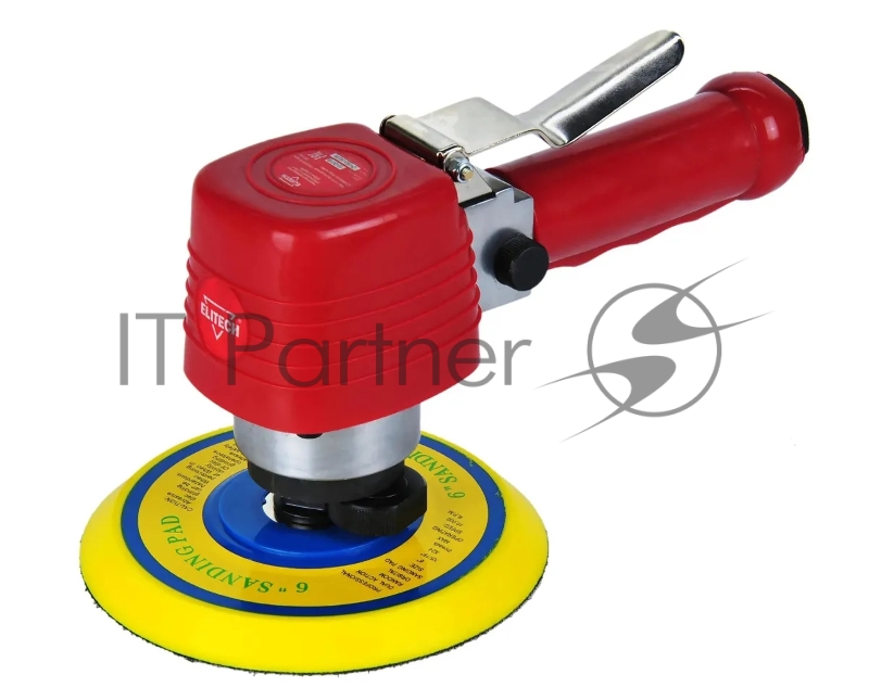Шлифмашина орбитальная Elitech 0704.014300 140л/мин d=150мм красный