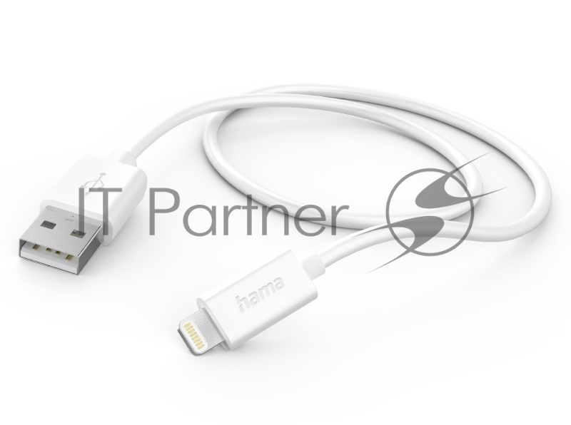 Кабель Hama H-201579 00201579 USB (m)-Lightning (m) 1м белый