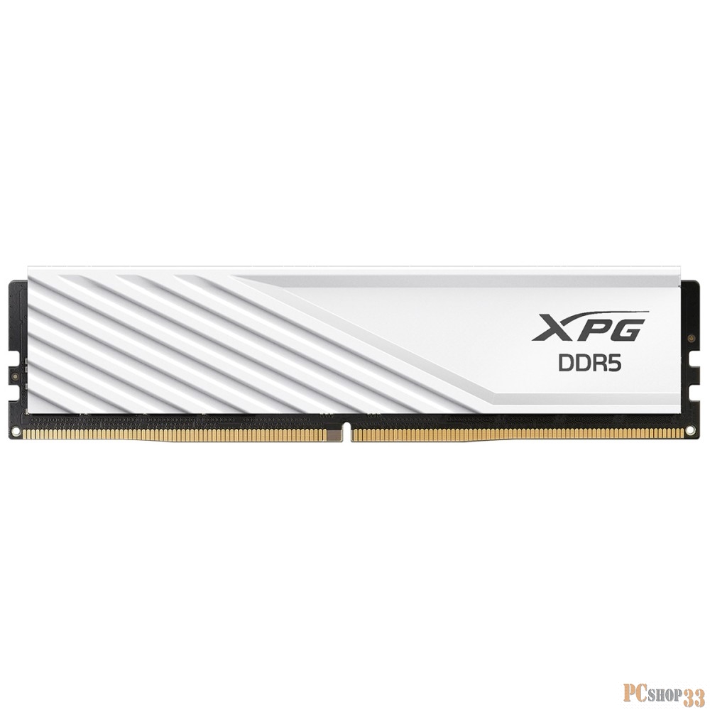 Memory Module ADATA XPG Lancer Blade DDR5 Общий объём памяти 16Гб Module capacity 16Гб Количество 1 6400 МГц Множитель частоты шины 32 1.4 В черный AX5U6000C3016G-SLABWH