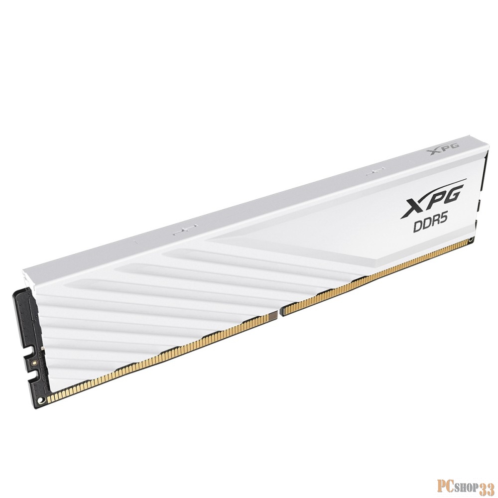 Memory Module ADATA XPG Lancer Blade DDR5 Общий объём памяти 16Гб Module capacity 16Гб Количество 1 6400 МГц Множитель частоты шины 32 1.4 В черный AX5U6000C3016G-SLABWH