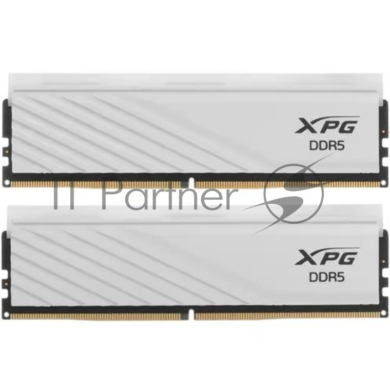 Модуль памяти ADATA XPG Lancer Blade Gaming DDR5 Общий объём памяти 32Гб Module capacity 16Гб Количество 2 6000 МГц Радиатор Множитель частоты шины 30 1.35 В RGB белый AX5U6000C3016G-DTLABRWH