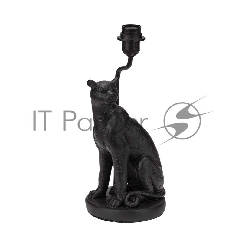 Светильник декоративный настольный Акцент Леопард черный с черным абажуром, с цоколем Е27, 40Вт REXANT